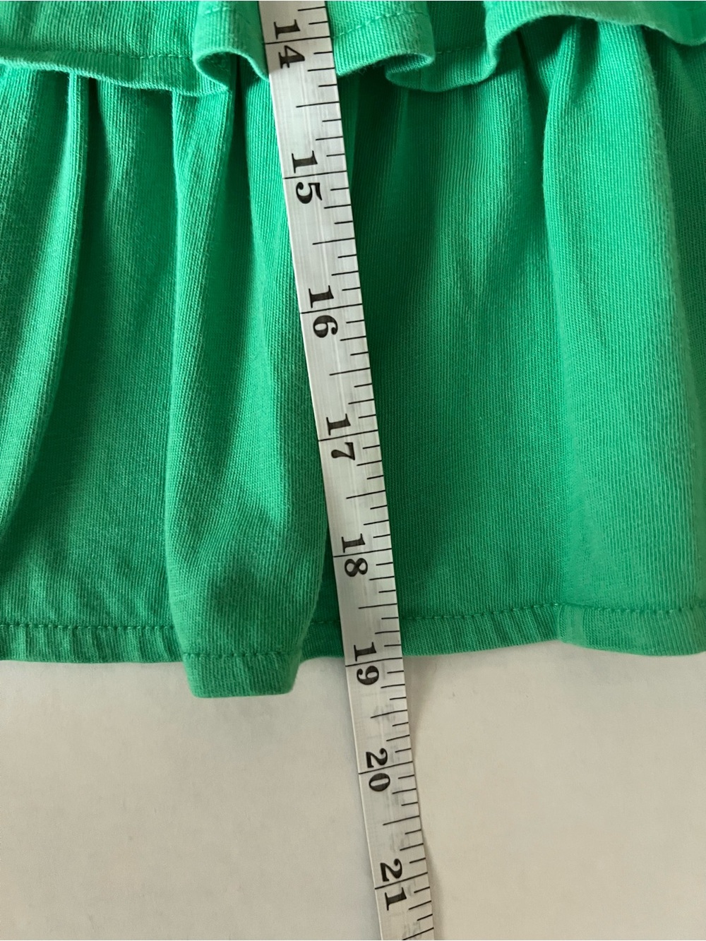 Mini Boden Green Tiered Ruffle Tank Top - Picture 6 of 8
